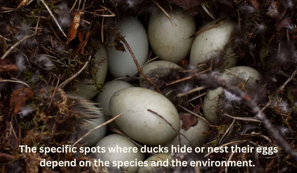 Where Do Ducks Hide or Bury Their Eggs