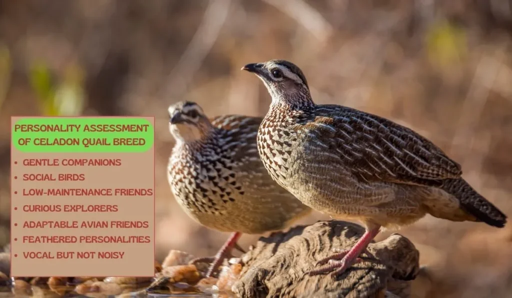 Personality Assessment of Celadon Quail Breed