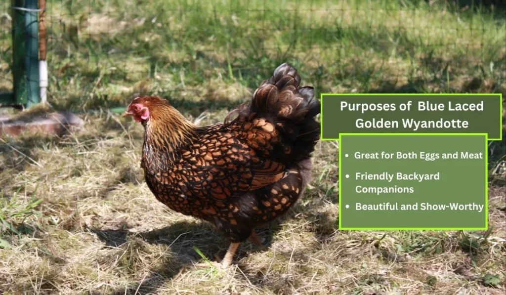 Purposes of Blue Laced Golden Wyandotte