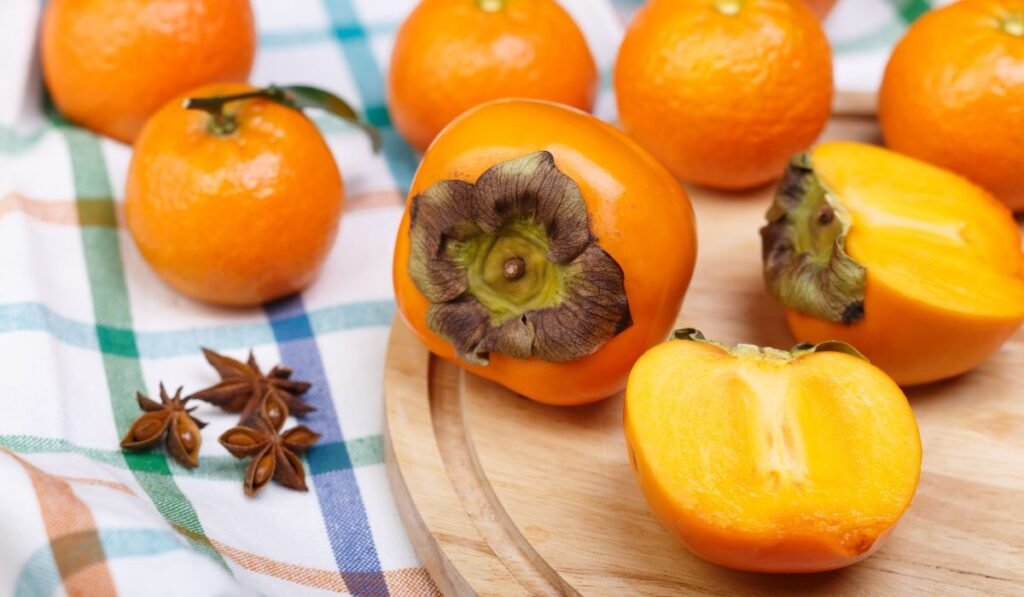 Chickens Eat Persimmons