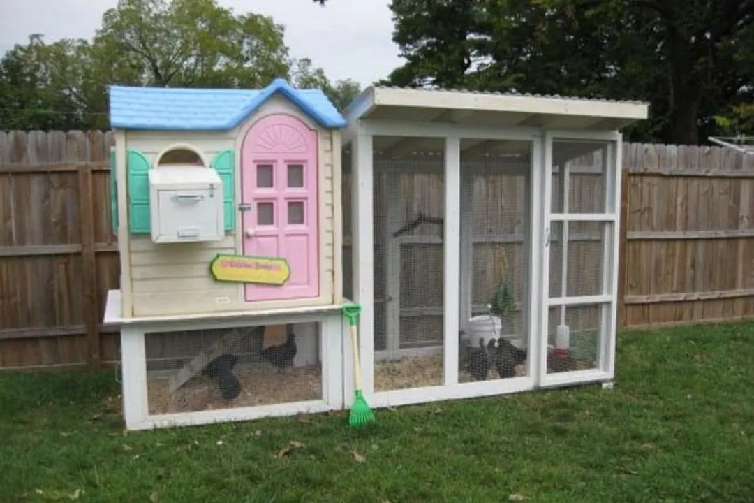 Converted Children's Playhouse Coop