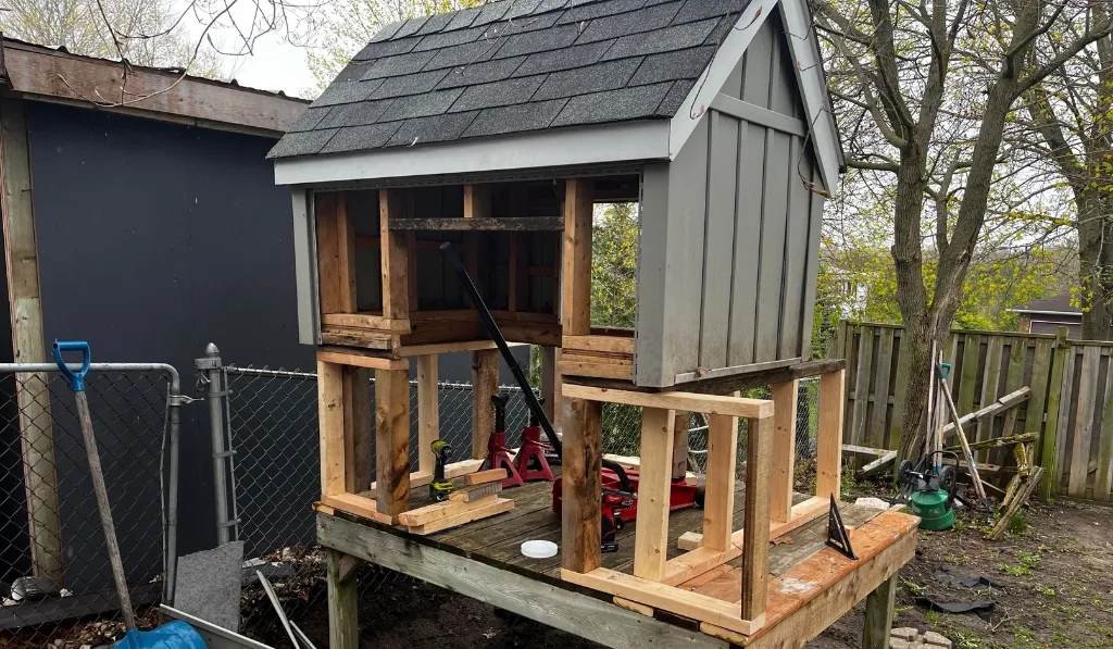 Upcycled Shed Coop