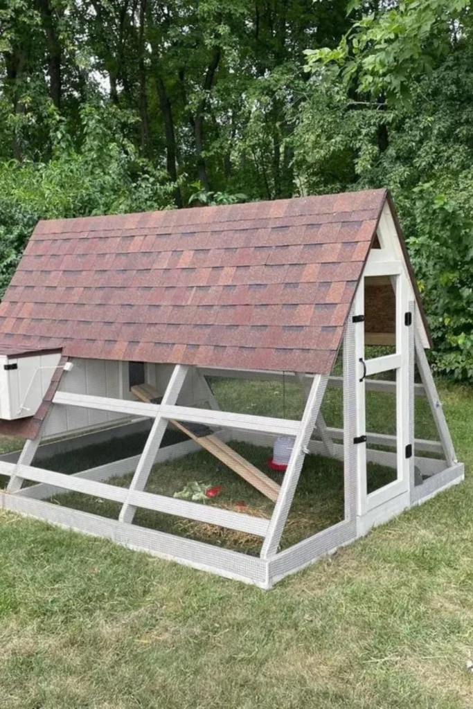 Wheeled A-frame Coop
