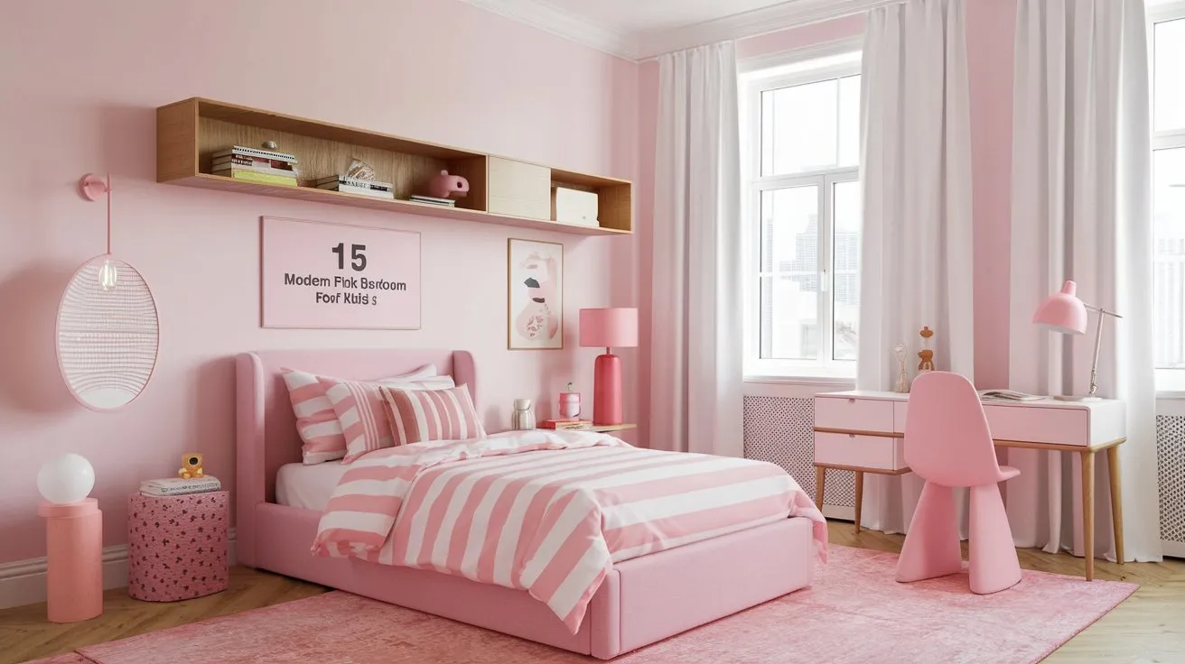 15 Modern Pink Bedroom Ideas for Kids