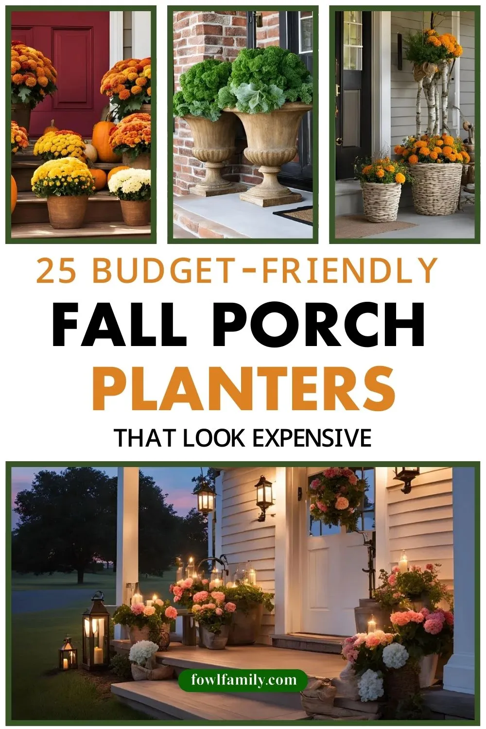 25 Stunning Fall Planters for Front Porch