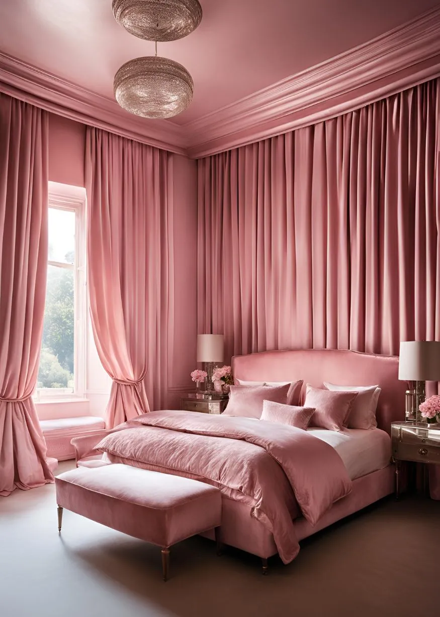 Add Texture with Velvet or Satin in Pink Hues