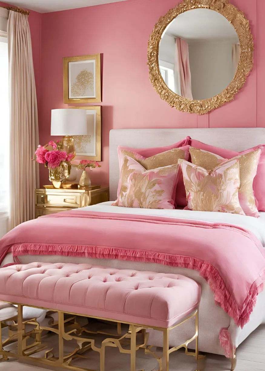 Combine Pink and Gold for a Glamorous Look