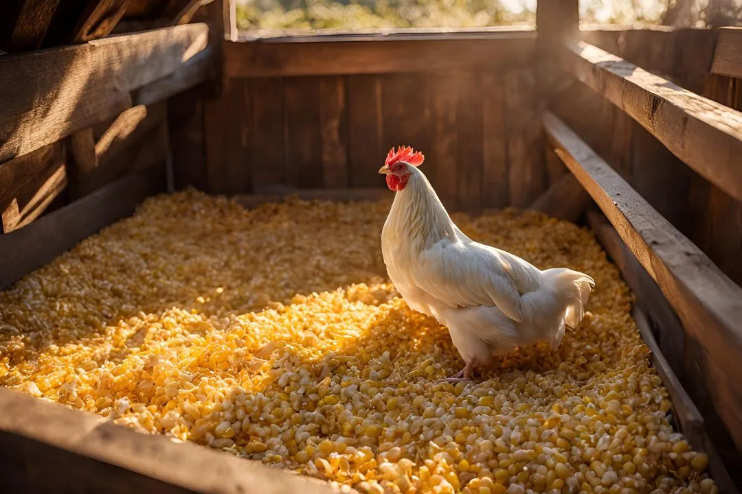 Corncob Bedding Bedding for chickens