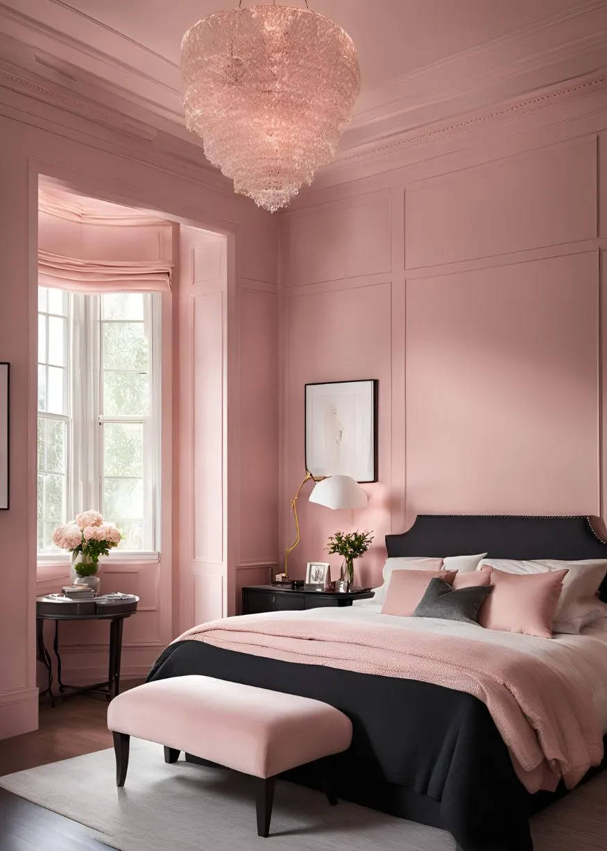 Create Contrast with Pink and Dark Accents