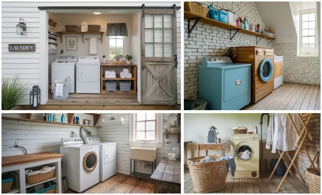 25 Farmhouse Laundry Room Ideas You’ll Want to Try This Fall