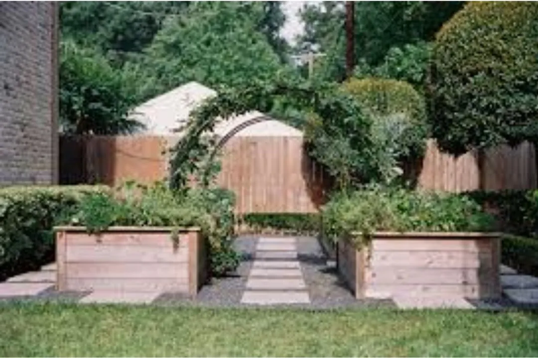 Garden Bed with Trellis