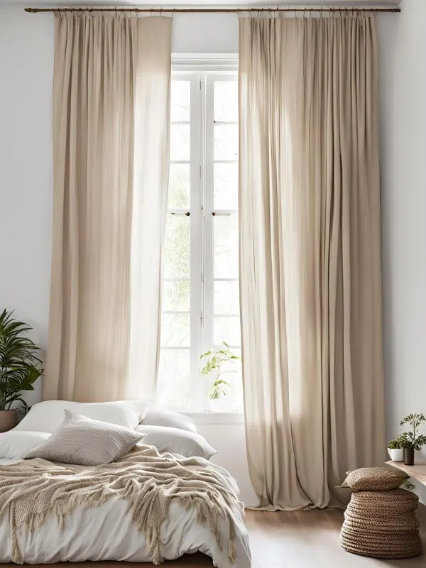 Lightweight Curtains for Boho Bedroom