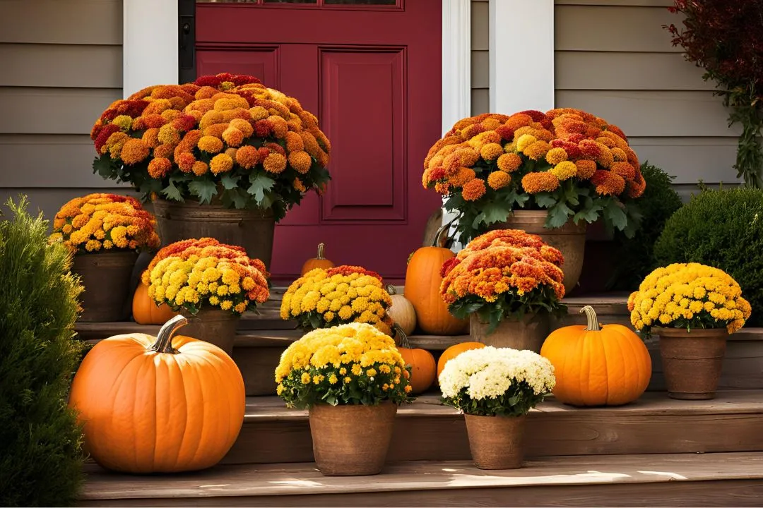 Mums and Pumpkins Combo