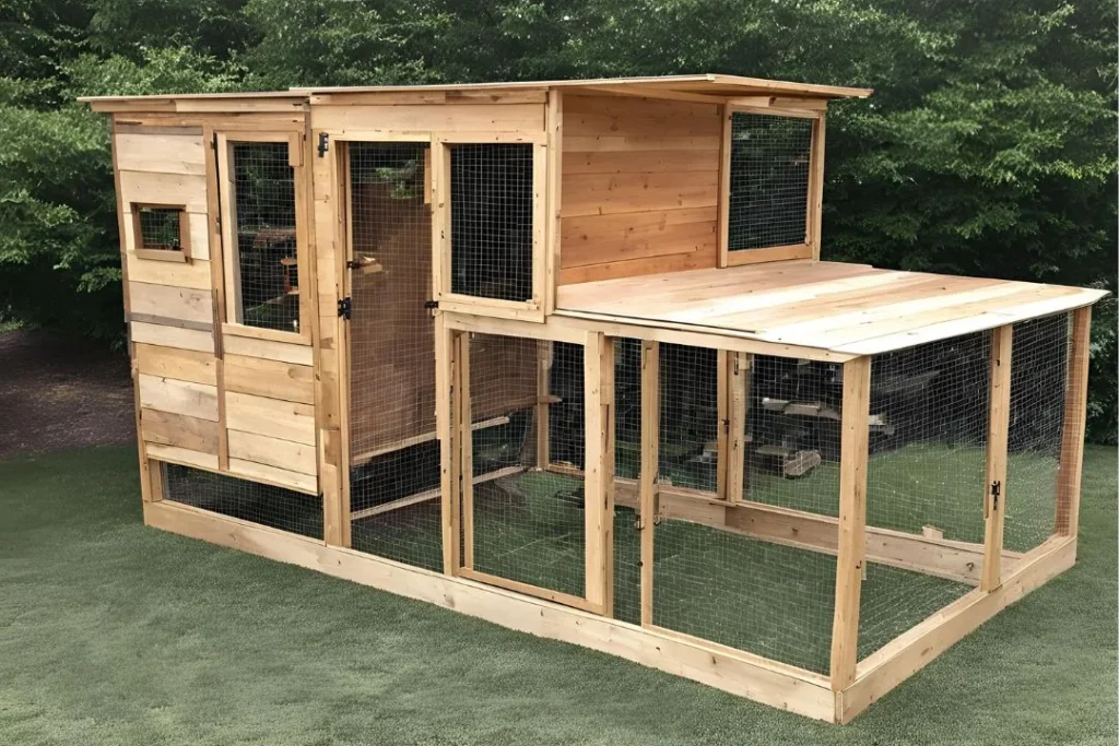 Pallet Coop with Run