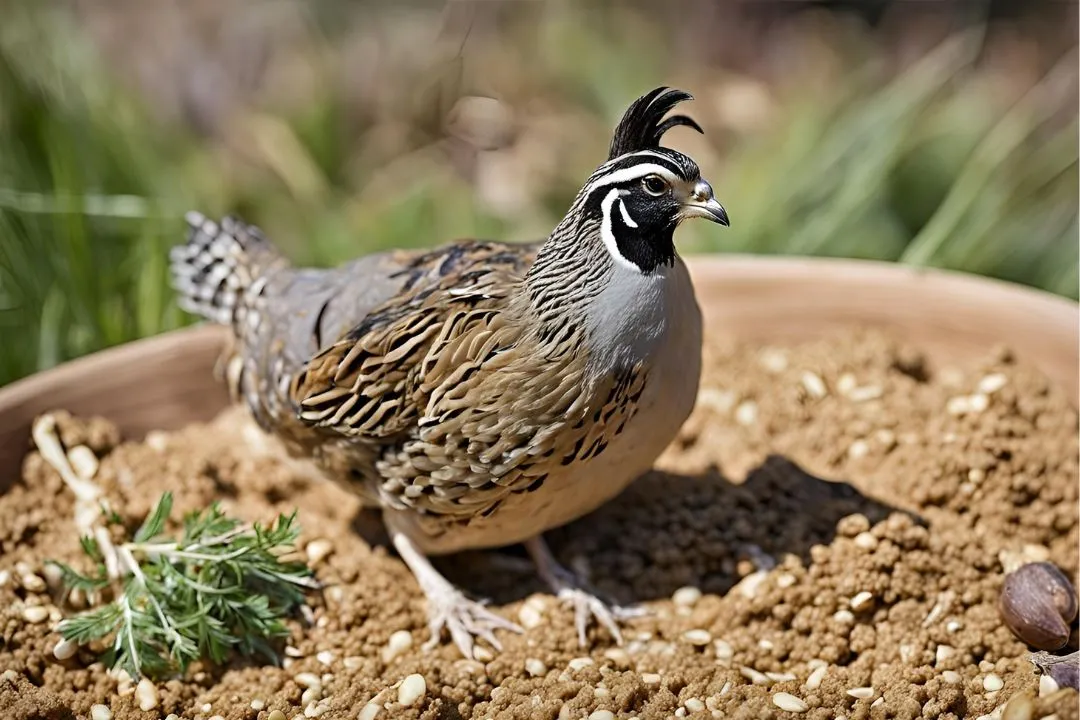 nice Dust Bath for Quail