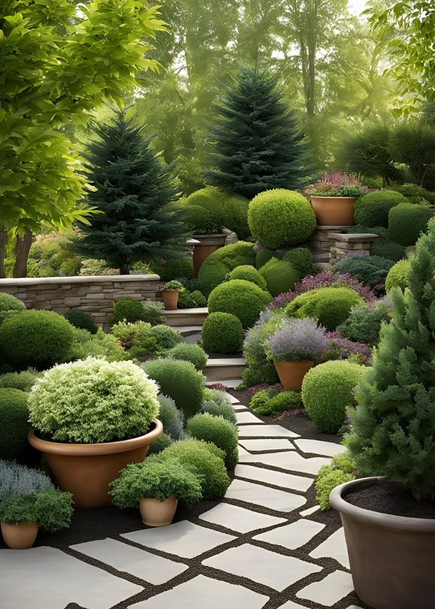 Potted Trees and Shrubs
