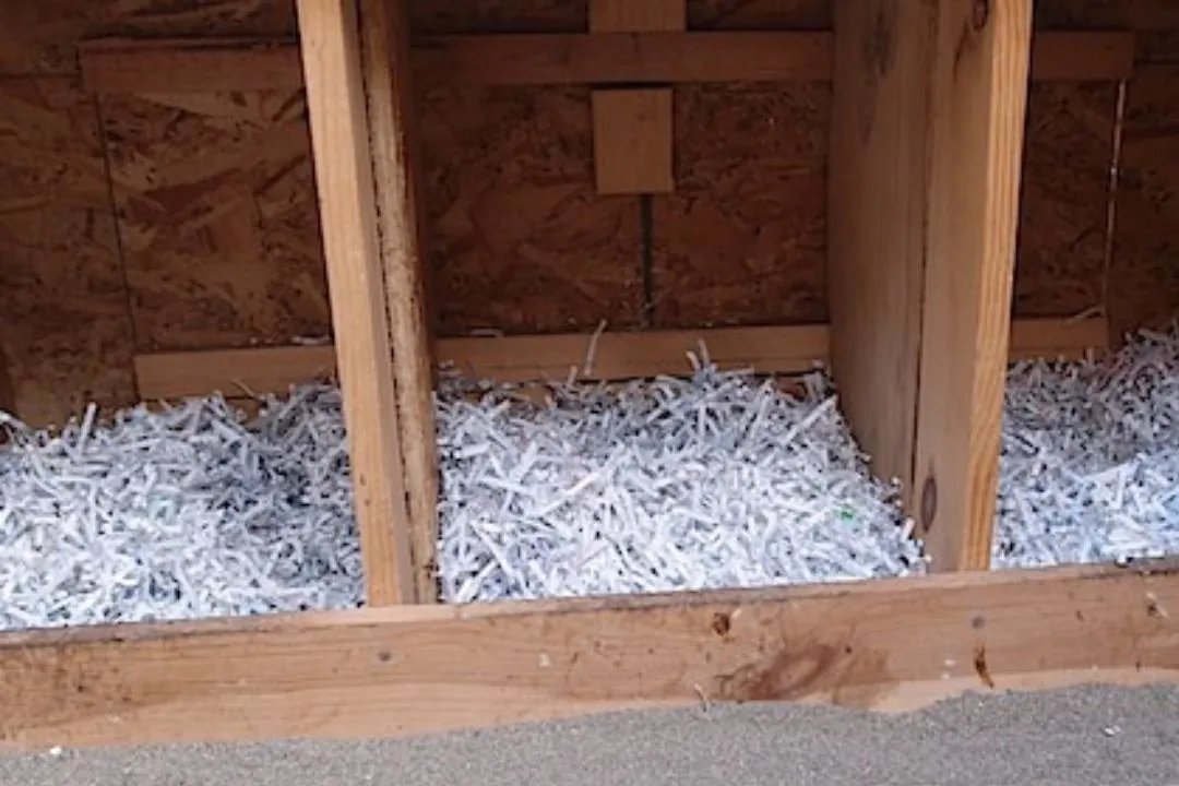 Shredded Newspaper for chickens coop