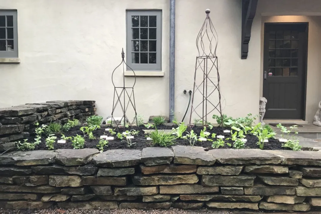 Stone Raised Beds
