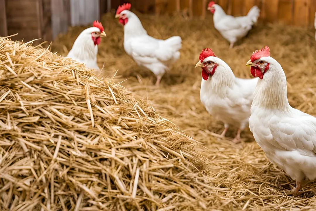Straw Bedding Bedding for chickens