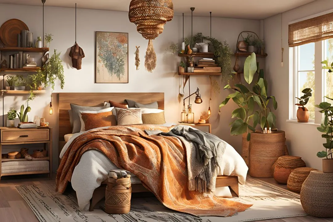 Add Boho Accents for Boho Farmhouse Bedroom