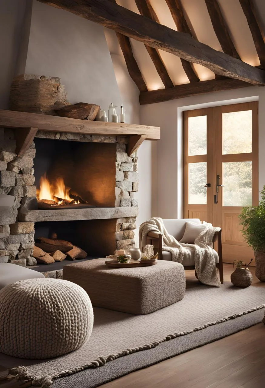 Add Cozy Textures Cozy Cottage Living Room