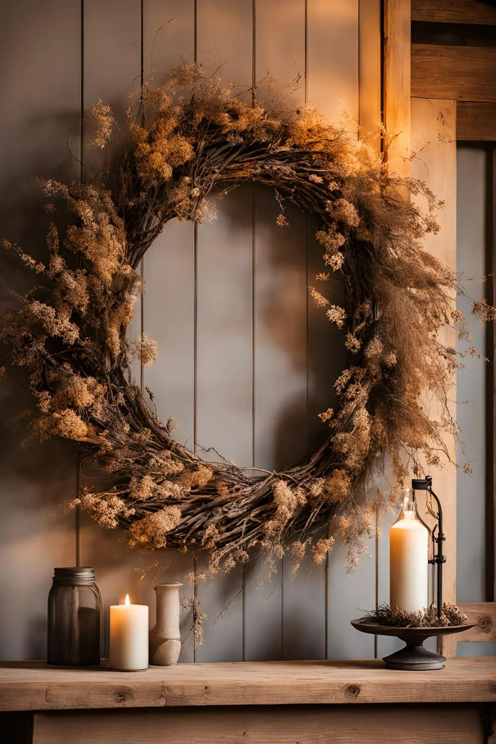 Display Floating Shelves with Rustic Decor