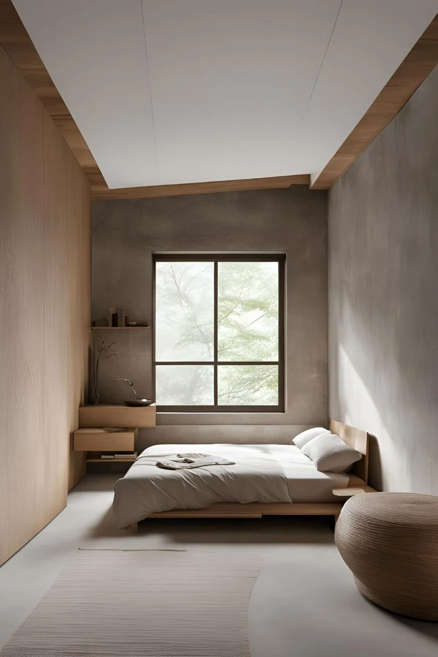 Asymmetrical Arrangements in Wabi Sabi Bedroom Design