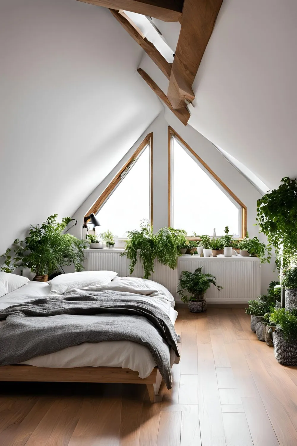 Use Built-In Storage for Small Attic Bedroom