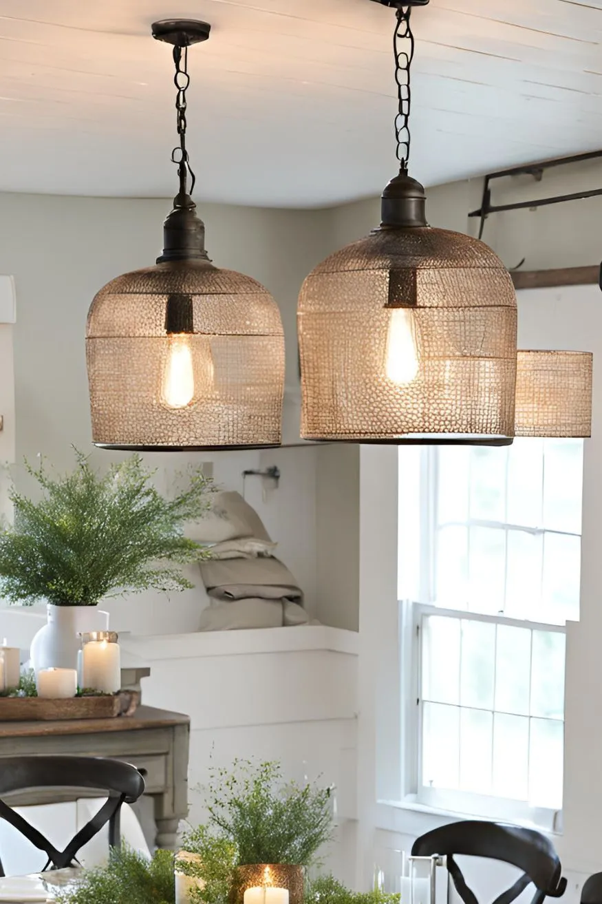 Bring in Statement Lighting for Farmhouse Decor