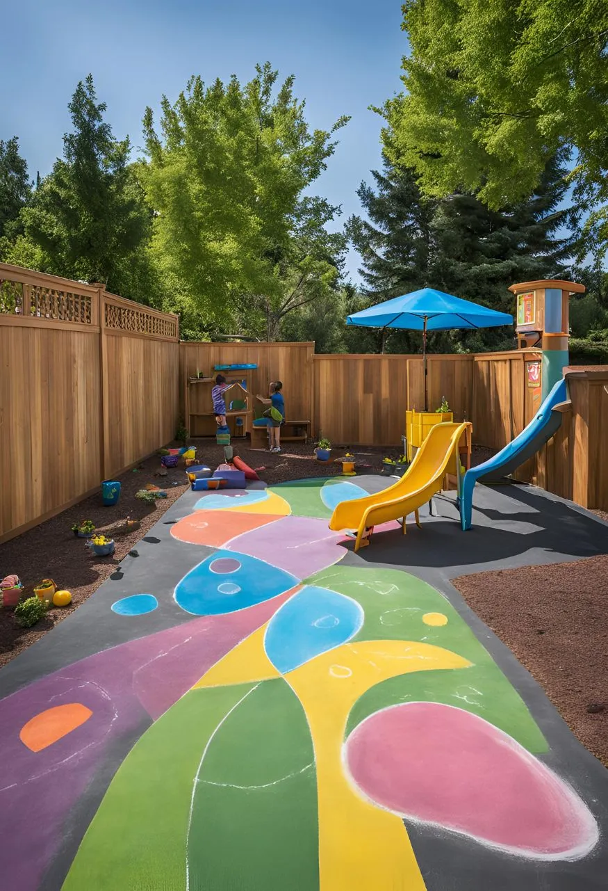 Chalk Zone for Cheap Backyard