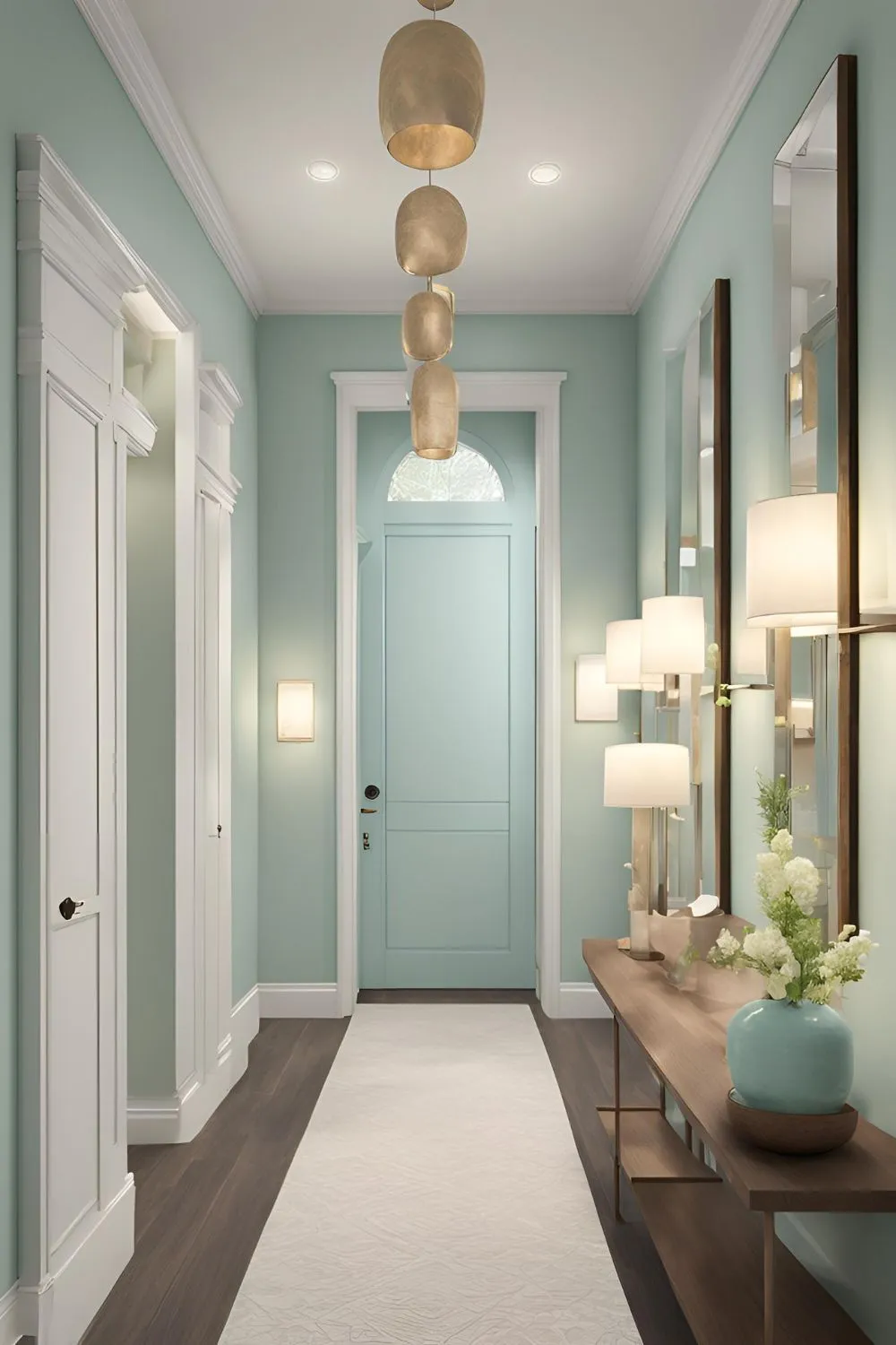 Choose a Light Color Palette for Narrow Hallway