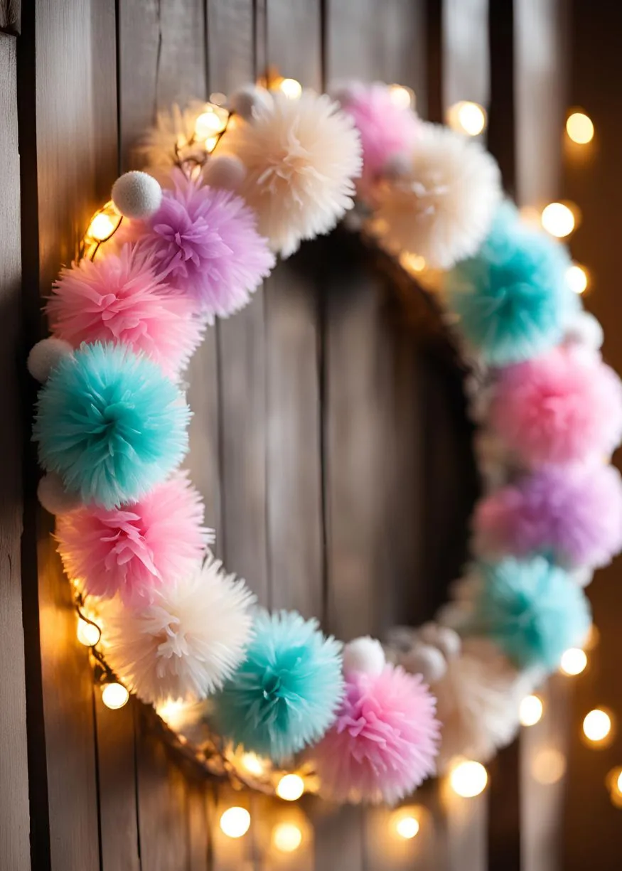 Cozy Pom-Pom Wreath