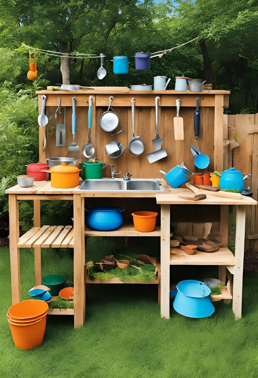 DIY Mud Kitchen for Cheap Backyard for Cheap Backyard
