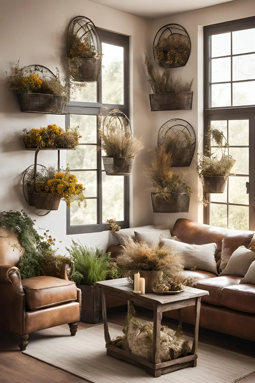 Decorate with Metal Wall Baskets