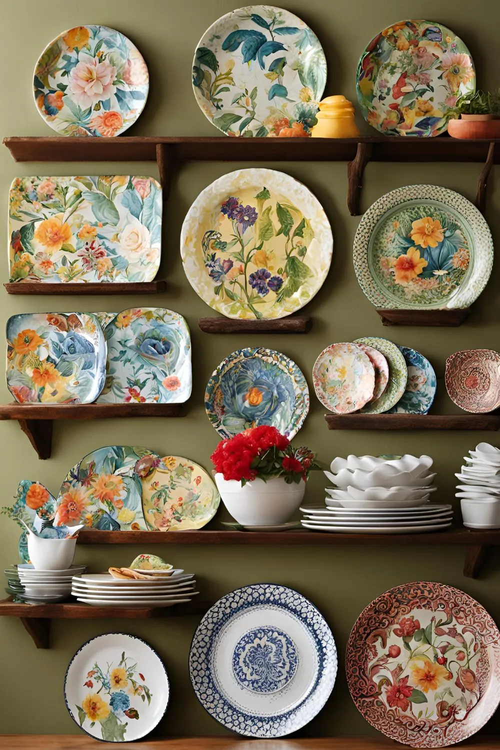 Decorative Plates and Wall Hangers for Kitschy Kitchen