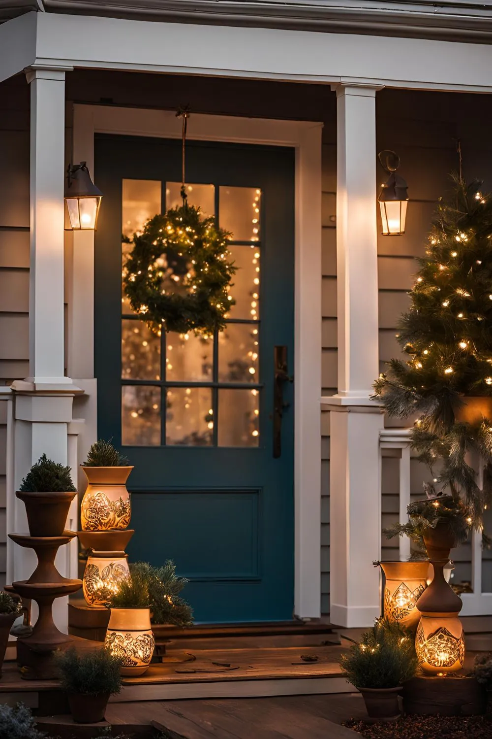 Decorative Pots with Personal Touches For Winter Planters Front Porch