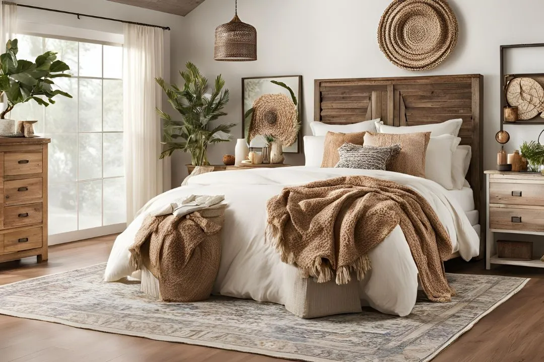 Embrace Natural Elements for Boho Farmhouse Bedroom