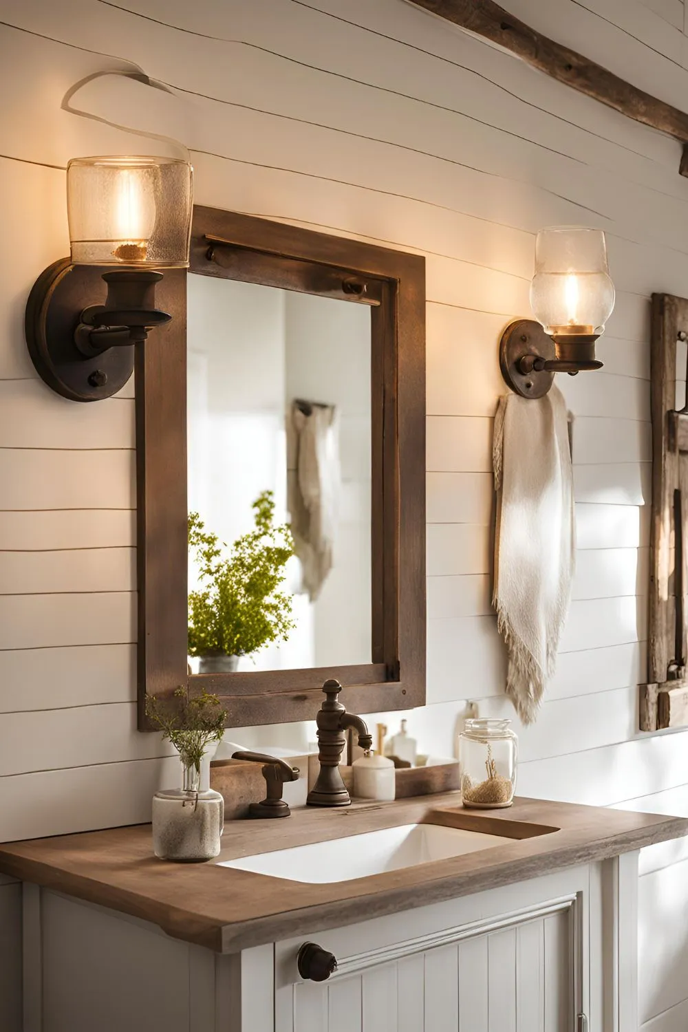 Farmhouse Vanity Light for Farmhouse Bathroom