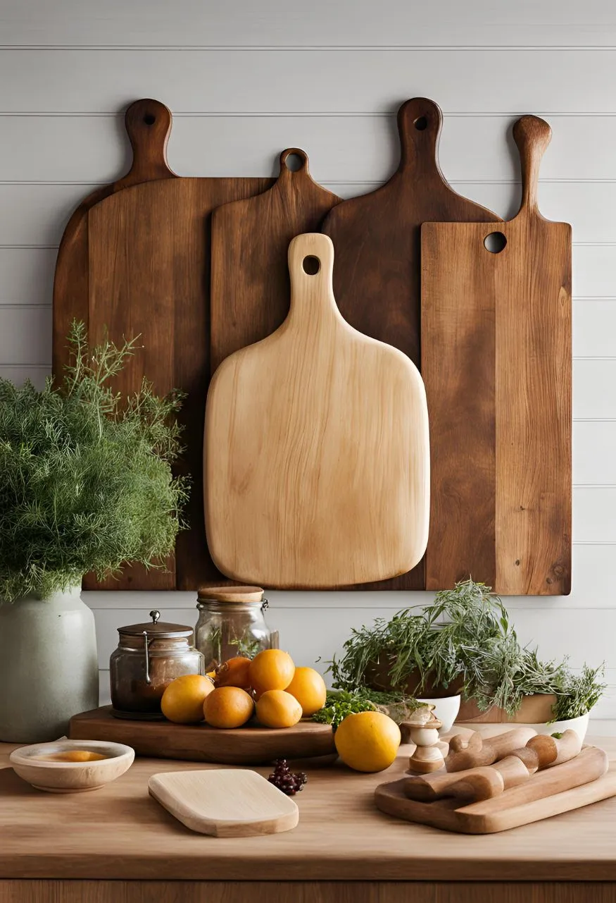 Feature a Wooden Cutting Board Display