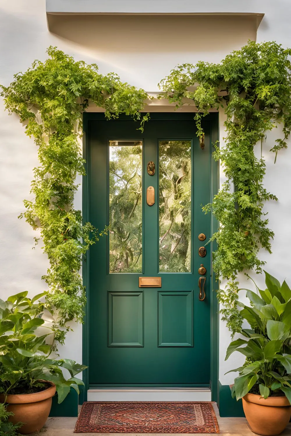 Frame the Door with Greenery