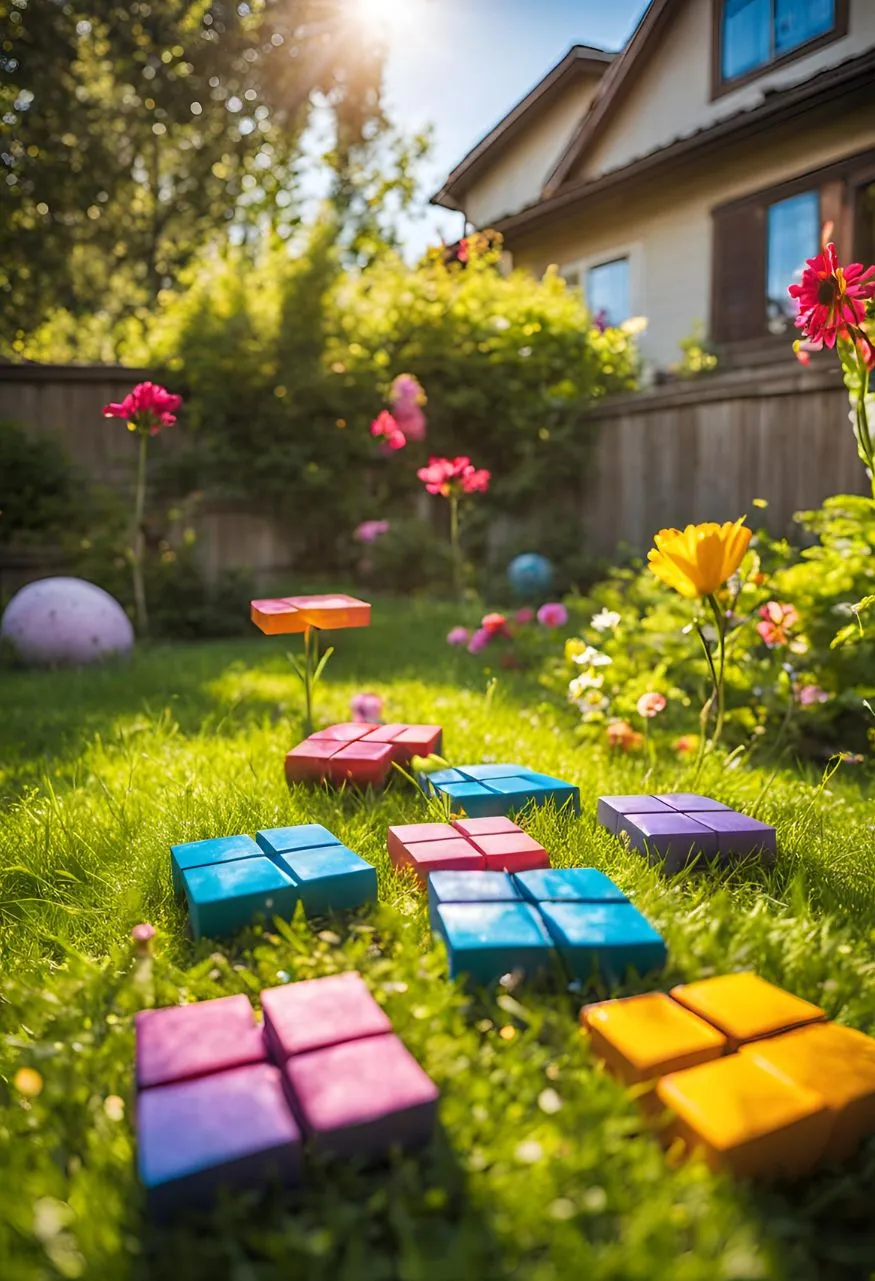 Homemade Giant Tic-Tac-Toe for Cheap Backyard for Cheap Backyard