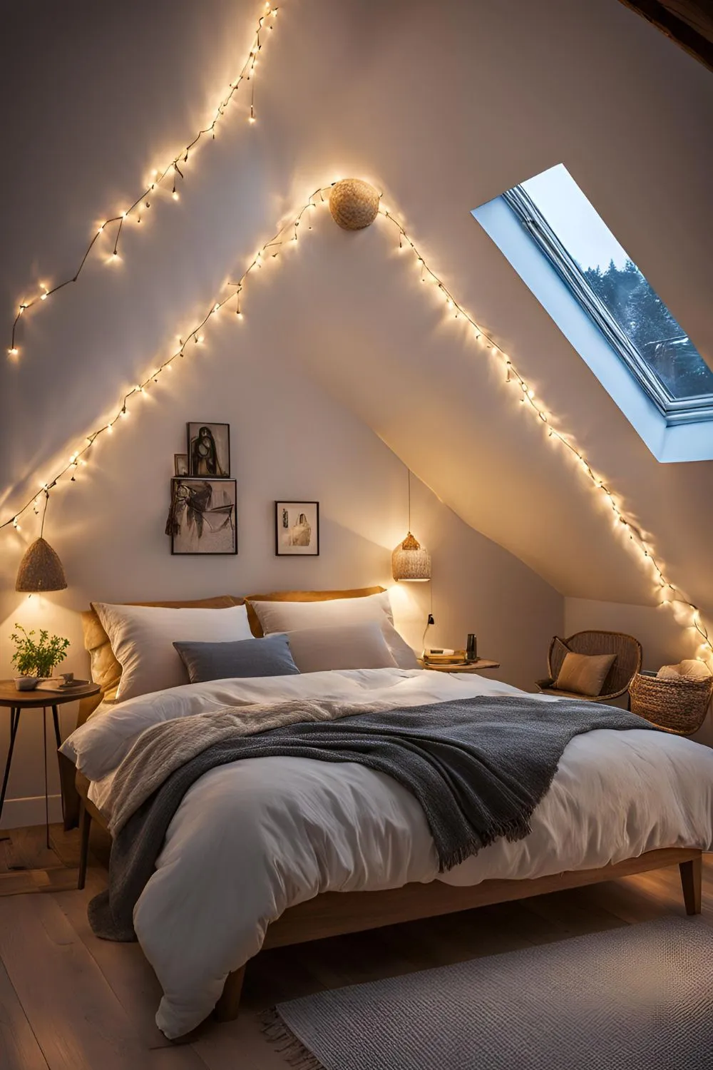 Install Floating Shelves for Small Attic Bedroom