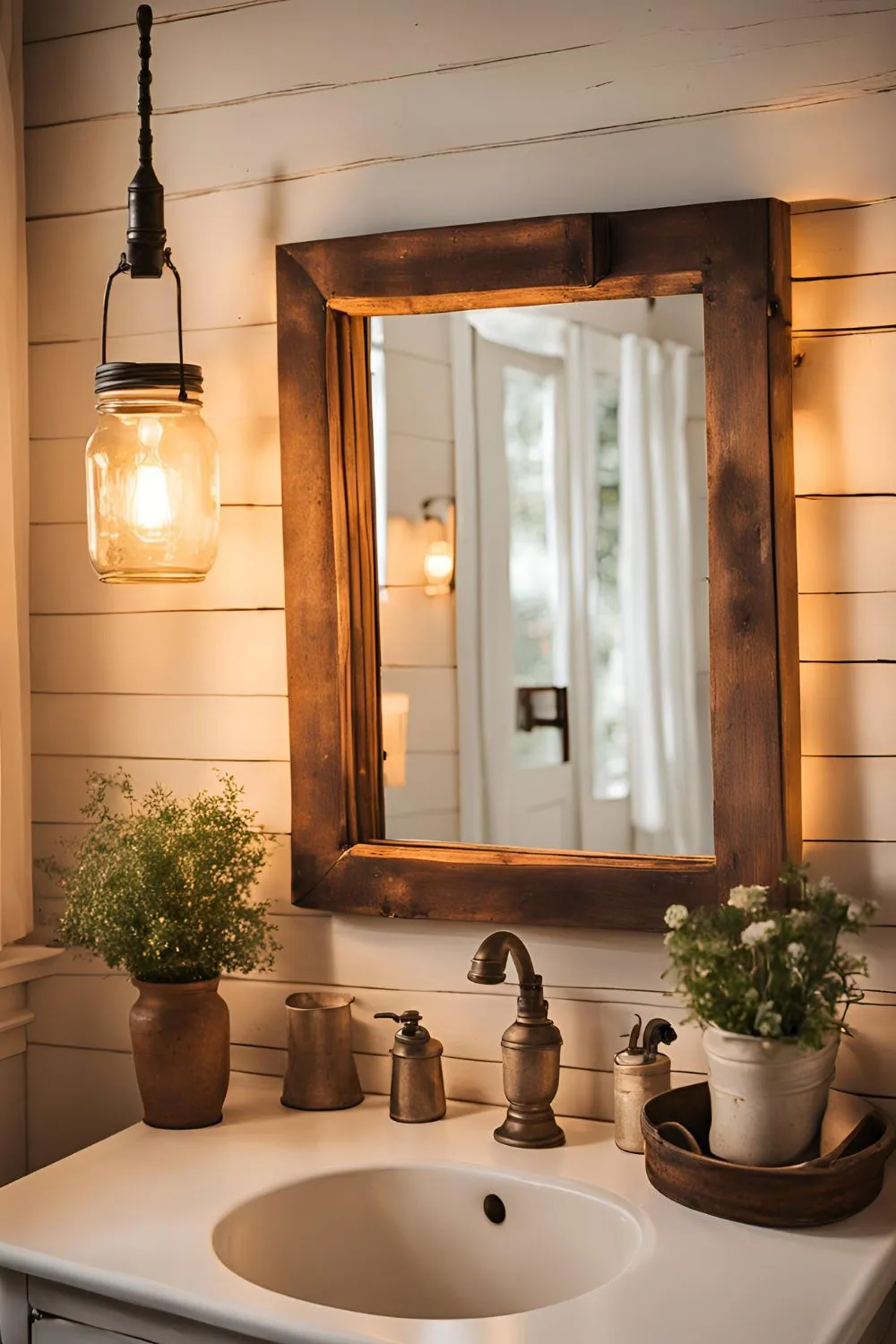 Pedestal Sink with Skirt for Farmhouse Bathroom