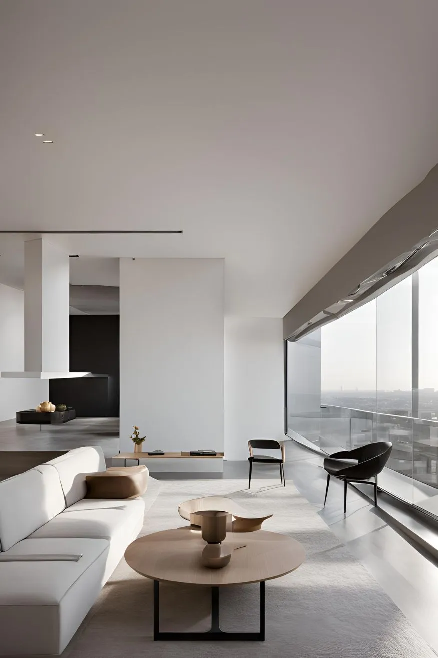Minimalist Furniture for Luxurious Penthouse Apartment Aesthetic