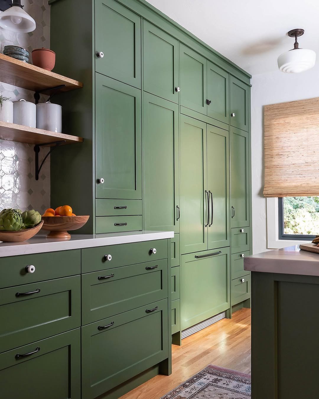 Natural Olive with Inspiring Kitchen Cabinet