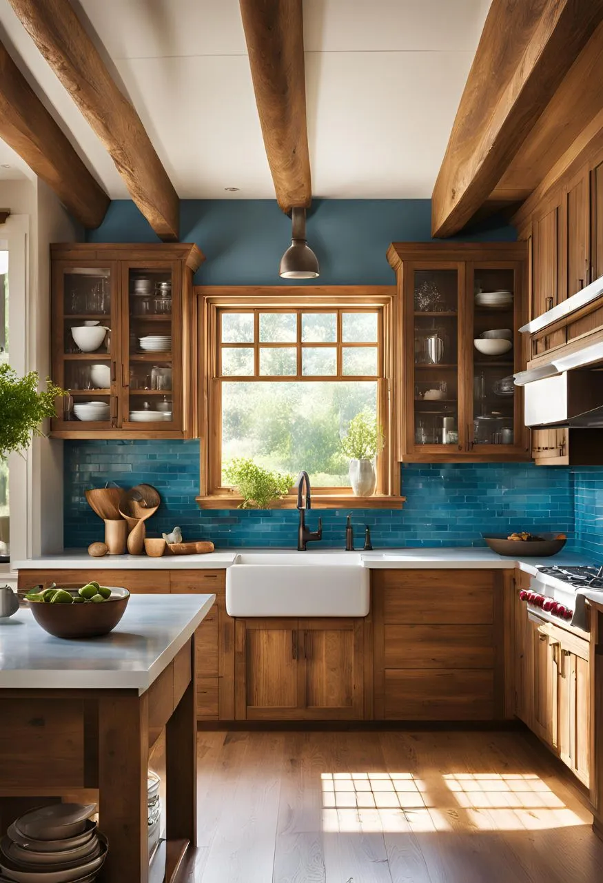 Ocean Blue Backsplash