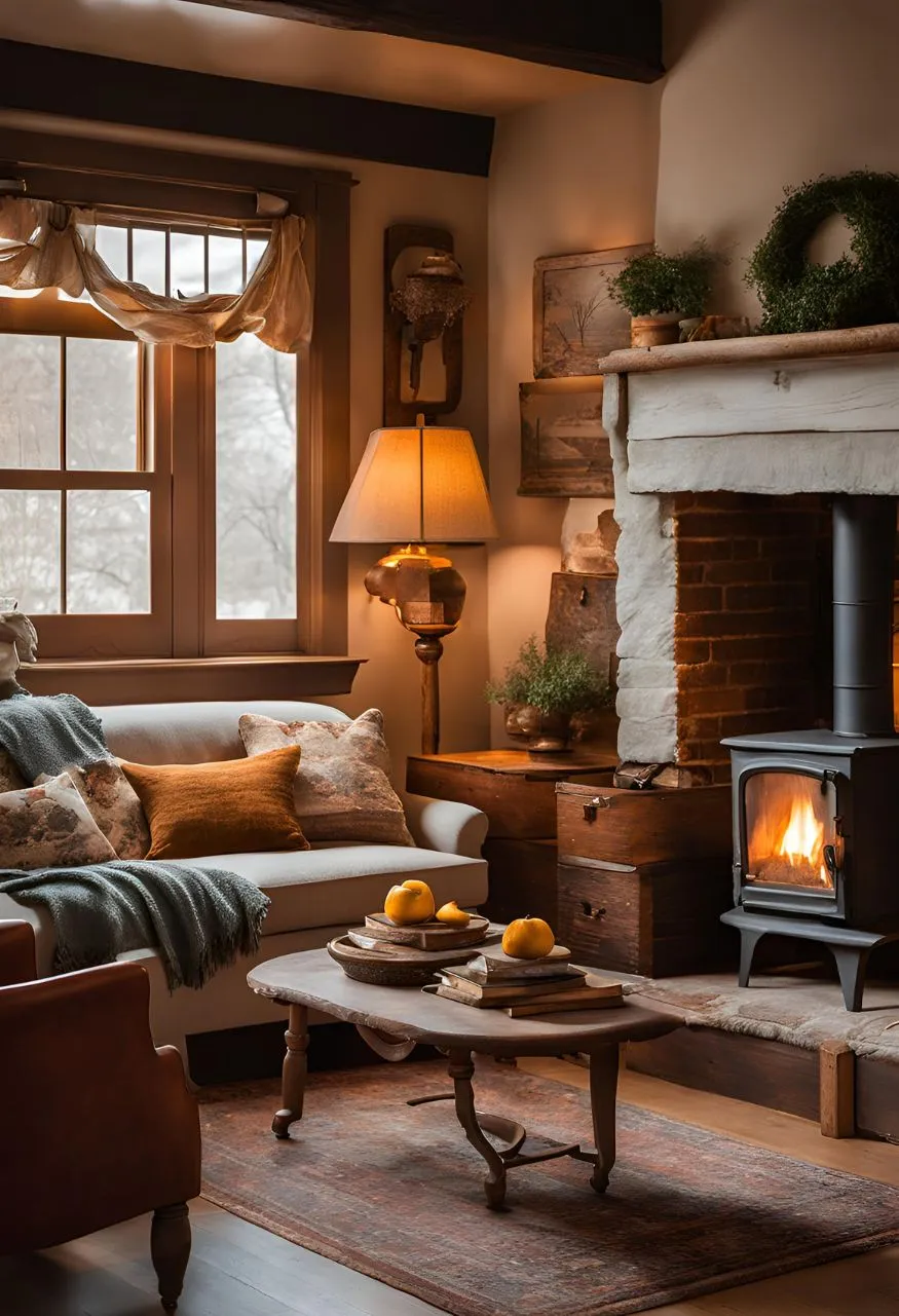 Personalize with Heirloom Pieces Cozy Cottage Living Room