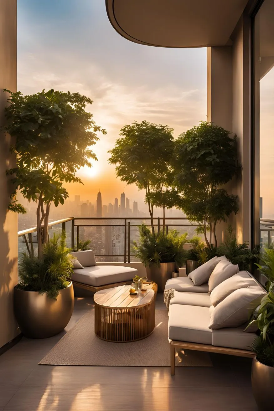Private Balcony Oasis