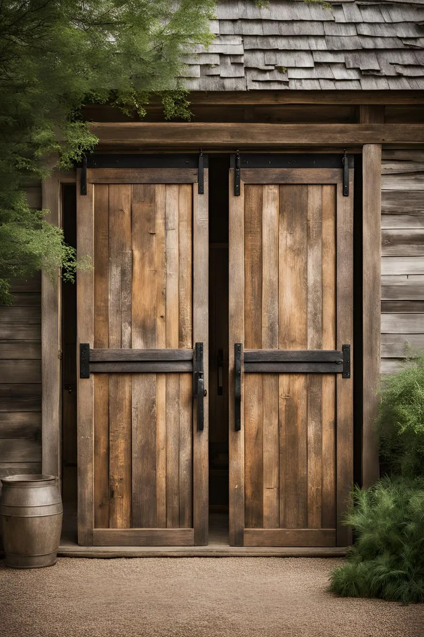 Repurposed Old Barn Doors