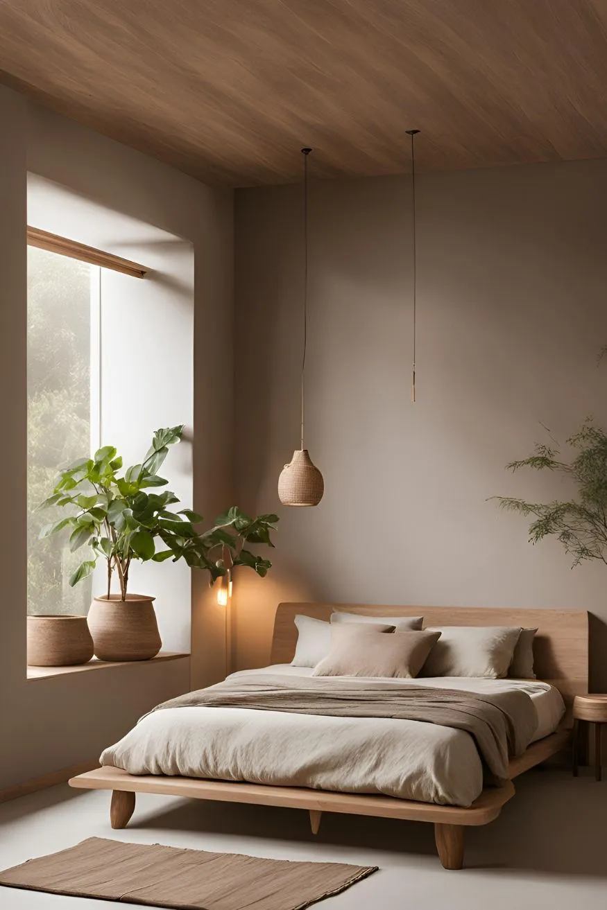 Sustainable Materials in Wabi Sabi Bedroom Design